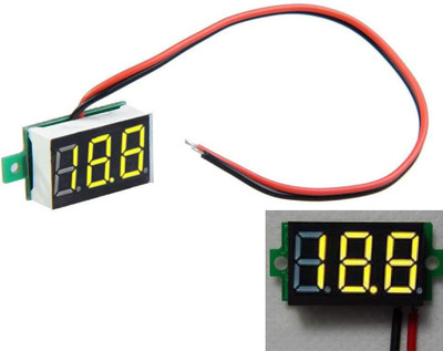 

Robodo Mini 0.36 Digital Voltmeter DC 4.7-32V 2 Wires Vehicles Motor Voltage Panel Meter LED Display - Red Electronic Components Electronic Hobby Kit