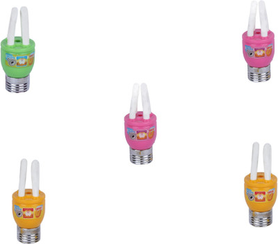 

AutoVHPR Set of 5 Mix Color Series 6 LED Bulb Shaped Eraser Cum Sharpener for School Children Non-Toxic Eraser(Multicolor)