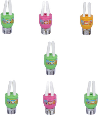

AutoVHPR Set of 7 Mix Color Series 3 LED Bulb Shaped Eraser Cum Sharpener for School Children Non-Toxic Eraser(Multicolor)