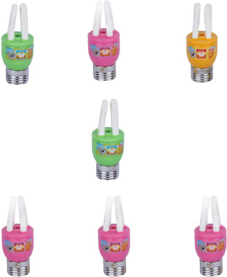 

AutoVHPR Set of 7 Mix Color Series 27 LED Bulb Shaped Eraser Cum Sharpener for School Children Non-Toxic Eraser(Multicolor)