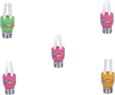 

AutoVHPR Set of 5 Mix Color Series 2 LED Bulb Shaped Eraser Cum Sharpener for School Children Non-Toxic Eraser(Multicolor)