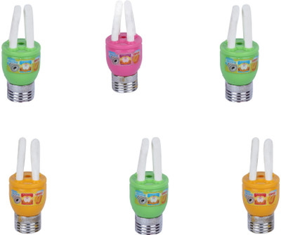 

AutoVHPR Set of 6 Mix Color Series 15 LED Bulb Shaped Eraser Cum Sharpener for School Children Non-Toxic Eraser(Multicolor)