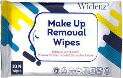 

Wiclenz Make Up Removal Wipes - Pack of 10 Wipes - Pack of 4(Pack of 10)