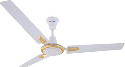 

Lazer White Color Seaira Jewel 1200 mm 3 Blade Ceiling Fan(White, Pack of 1)
