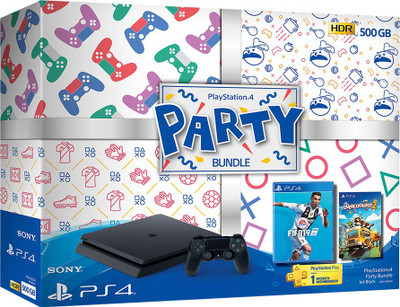 

Sony PlayStation 4 (PS4) 500 GB with FIFA 19 Standard Edition,OVERCOOKED(Jet Black)