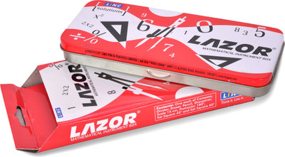 

Linc Lazor Mathematical Geometry Box, Pack of 2, Size:LBH-7x3x1 Geometry Box(Red)