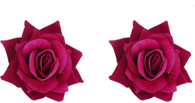 

Fully Stylish New Flower Hair Clips For Girls, Flower Hair Clip For Girl Kids, Hair Accessories, Dark Pink, Pack Of 1 Hair Clip(Pink)
