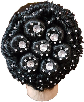 

Gayatri Designer Hair Juda Bun (Black) Bun, Hair Accessory Set(Black)