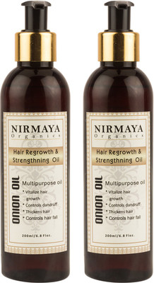 

Nirmaya Organics Hair Regrowth & Strengthning Onion Oil Hair Oil(400 ml)