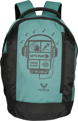 FENIKS 15.6 inch 15.6 inch Laptop Backpack(Green, Black)