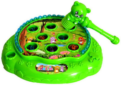 

Amazia Battery Operated Attack Game Knocking Toys with music and light for Kids.(Green)