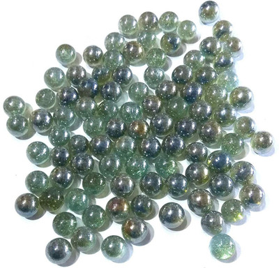 

OM Nawani Collections 100 Pcs of Mini Size Glass Marbles with Shooter Unique Collection Marble Goti