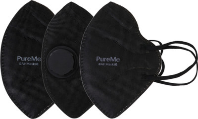 

PureMe Black (Pack of 3) Anti Pollution Anti PM2.5 Mask Pack of 3 Mask