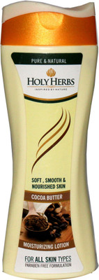 

Holy Herbs Coca Butter Soft, Smooth & Nourished Skin Moisturizing Body Lotion(200 ml)