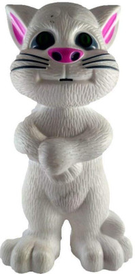 

ASHWHIRDY Talking Tom Touch Recording Story Rhymes & song, intelligent Talking(White)