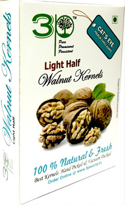 

3P Regular Quarter Kashmiri Akhrot/ dryfruit/ without shell/ walnut kernels-250 gm Walnuts(250 g, Vacuum Pack)