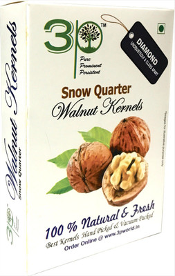 

3P Regular Quarter Kashmiri Akhrot/ dryfruit/ without shell/ walnut kernels-500 g Walnuts(250 g, Vacuum Pack)
