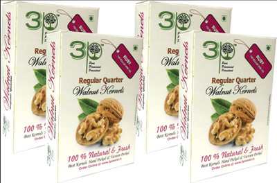 

3P Regular Quarter Kashmiri Akhrot/ dryfruit/ without shell walnut kernels- Walnuts(1000 g, Vacuum Pack)