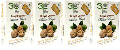 

3P Brown Quarter Kashmiri Akhrot/ dryfruit/ without shell/ walnut kernels-1000 gm Walnuts(1000 g, Vacuum Pack)
