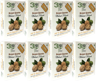 

3P Brown Quarter Kashmiri Akhrot/ dryfruit/ without shell/ walnut kernels-2000 gm Walnuts(2000 g, Vacuum Pack)
