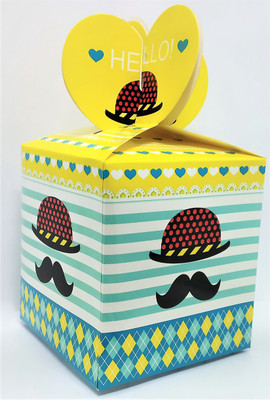

Smart Printed Party Box(Yellow, White, Blue, Pack of 10)