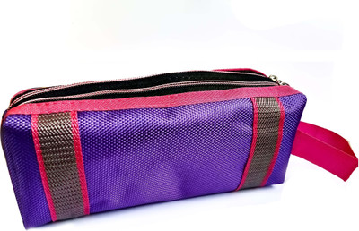 

ShopTop PR297Z Zip Art Polyester Pencil Box(Set of 1, Multicolor)