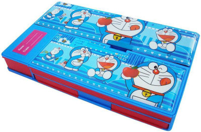 

SBJCollections Doraemon Doraemon Art Plastic Pencil Box(Set of 1, Blue)