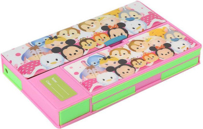 

KENZAI Pencil Box Cartoon Art Plastic Pencil Box(Set of 1, Pink)