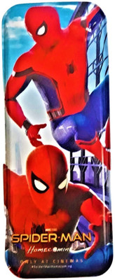 

Ambica Spiderman pencil box Spiderman Art Metal Pencil Box(Set of 1, Blue)