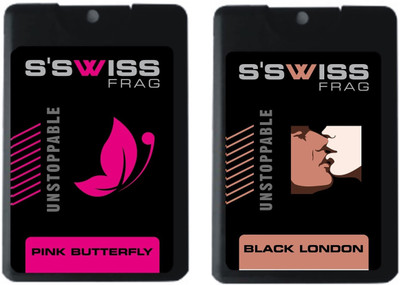

s'swiss pink butterfly and black london Perfume - 40 ml(For Men & Women)