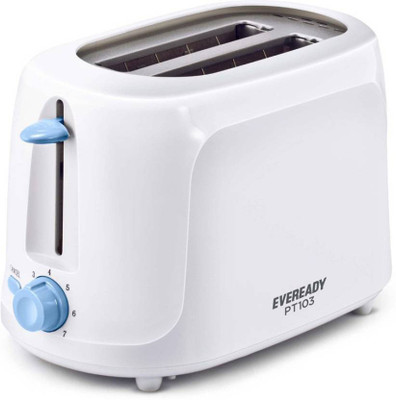 

Eveready PT103 750 W Pop Up Toaster(White)