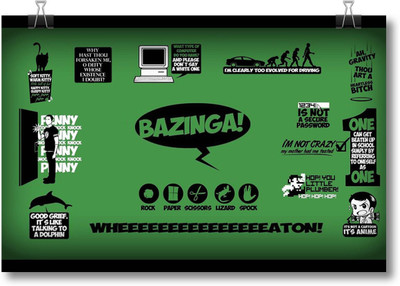 

Akhuratha The Big Bang Theory Fine Quality Wall Poster Paper Print(12 inch X 18 inch, Rolled)