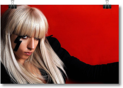 

Akhuratha Lady Gaga Fine Quality Wall Poster Paper Print(12 inch X 18 inch, Rolled)