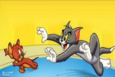 

Akhuratha Tom and Jerry Fine Quality Wall Poster Paper Print(12 inch X 18 inch, Rolled)