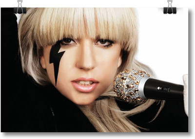 

Akhuratha Lady Gaga Fine Quality Wall Poster Paper Print(12 inch X 18 inch, Rolled)