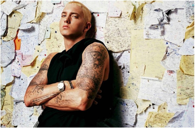 

Akhuratha Eminem Fine Quality Wall Poster Paper Print(12 inch X 18 inch, Rolled)