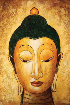 

Aabhaas Buddha Wall Poster Fine Art Print(12 inch X 18 inch, Rolled)