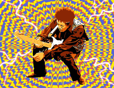 

Akhuratha Jimi Hendrix Fine Quality Wall Poster Paper Print(12 inch X 18 inch, Rolled)