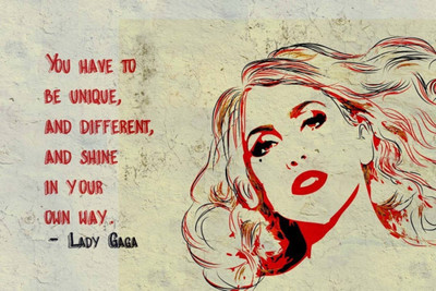 

Akhuratha Lady Gaga Fine Quality Wall Poster Paper Print(12 inch X 18 inch, Rolled)