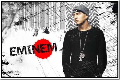 

Akhuratha Eminem Fine Quality Wall Poster Paper Print(12 inch X 18 inch, Rolled)