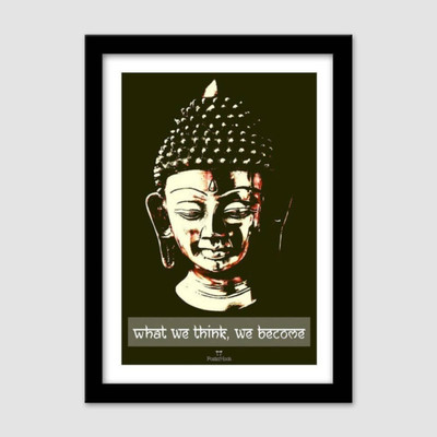 Aabhaas Buddha Wall Poster Fine Art Print(12 inch X 18 inch, Rolled)