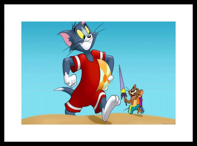 

Akhuratha Tom and Jerry Fine Quality Wall Poster Paper Print(12 inch X 18 inch, Rolled)