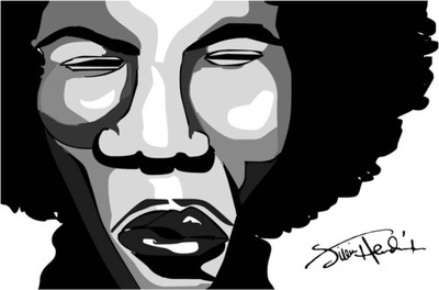 

Akhuratha Jimi Hendrix Fine Quality Wall Poster Paper Print(12 inch X 18 inch, Rolled)