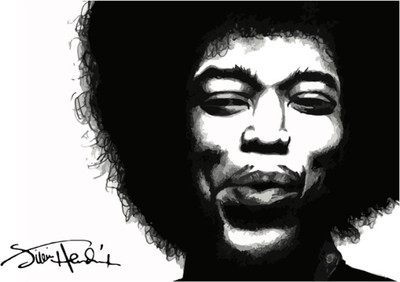 

Akhuratha Jimi Hendrix Fine Quality Wall Poster Paper Print(12 inch X 18 inch, Rolled)