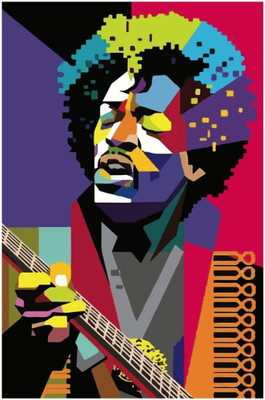 

Akhuratha Jimi Hendrix Fine Quality Wall Poster Paper Print(12 inch X 18 inch, Rolled)