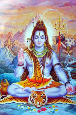 

Aabhaas Shiva Wall Poster Fine Art Print(12 inch X 18 inch, Rolled)
