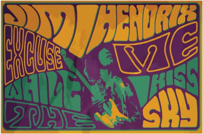 

Akhuratha Jimi Hendrix Fine Quality Wall Poster Paper Print(12 inch X 18 inch, Rolled)