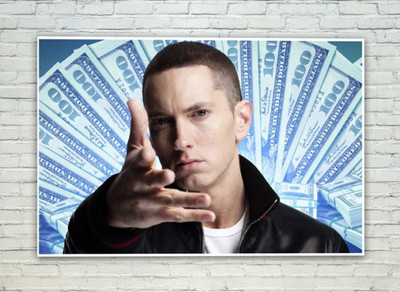 

Akhuratha Eminem Fine Quality Wall Poster Paper Print(12 inch X 18 inch, Rolled)