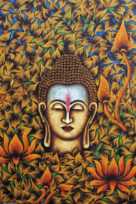 

Aabhaas Buddha Wall Poster Fine Art Print(12 inch X 18 inch, Rolled)