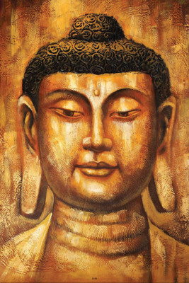 

Aabhaas Buddha Wall Poster Fine Art Print(12 inch X 18 inch, Rolled)